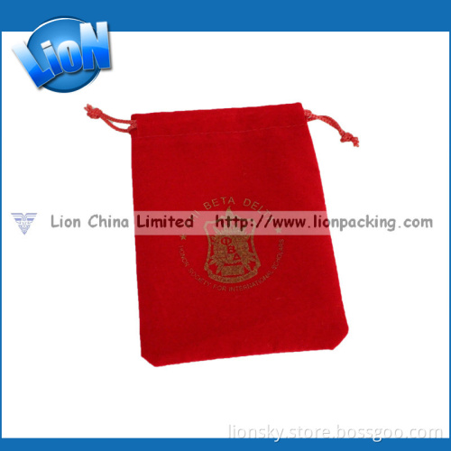 High Grade Luxurious Gems Beads Drawstring Jewelry Bag (R-025)
